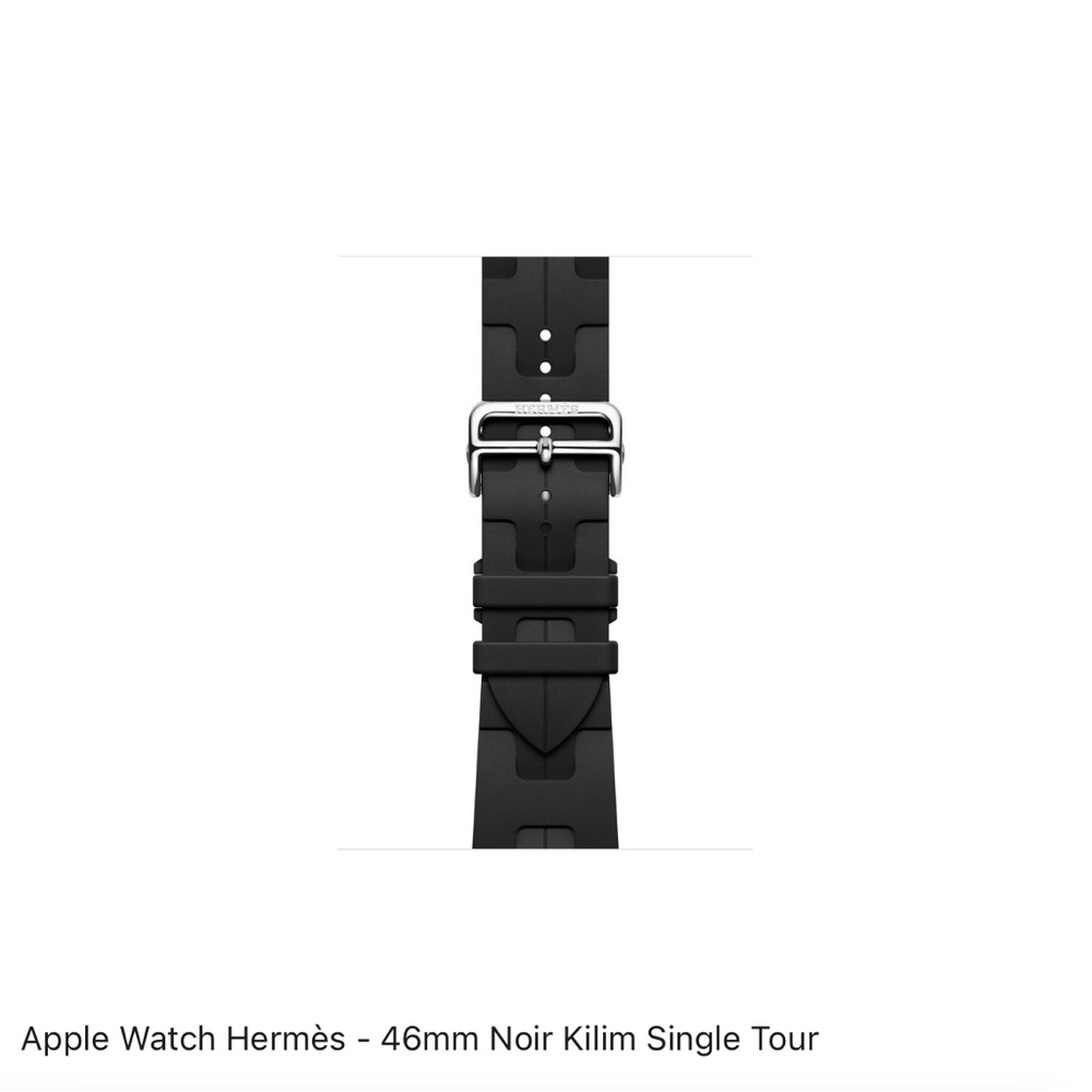 Hermès Black Apple Watch Band 46mm